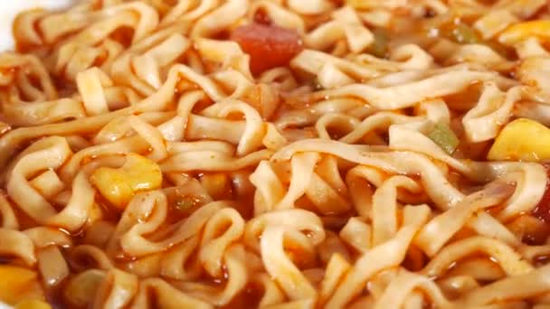 Ramen Tomate Gros Plan Clip Vidéo — Video