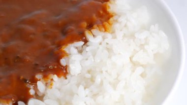 Dana pirinçli Hayashi pilavı.