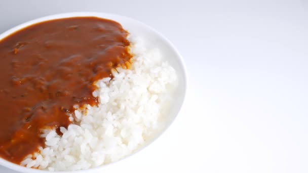 Ryż Hayashi Haszem Wołowym — Wideo stockowe