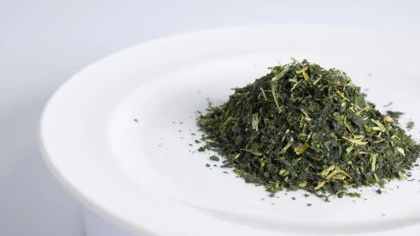 Morus Alba Leaf Tea Leaves — Stock Video