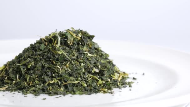 Morus Alba Leaf Tea Leaves — Stock Video