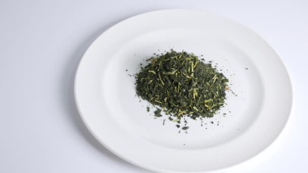 Morus Alba Leaf Tea Leaves — Stock Video