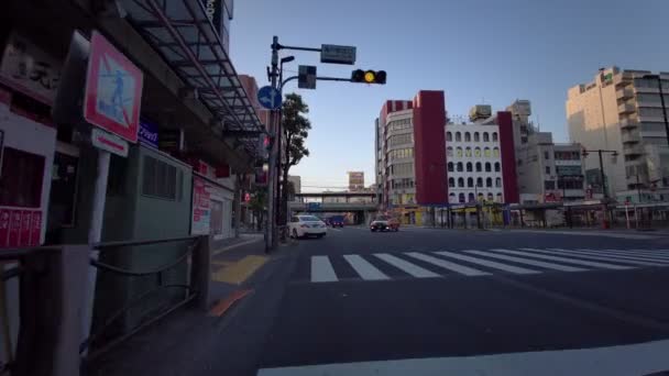 Tokyo Kameido Early Morning Cycling 2021Spring — Stok Video