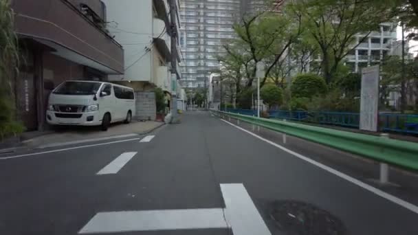 Tokyo Kameido Early Morning Cycling 2021Voorjaar — Stockvideo