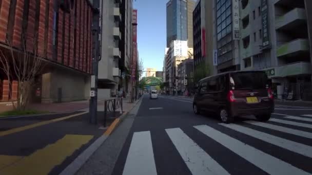 東京秋葉原早朝サイクリング2021年4月 — ストック動画