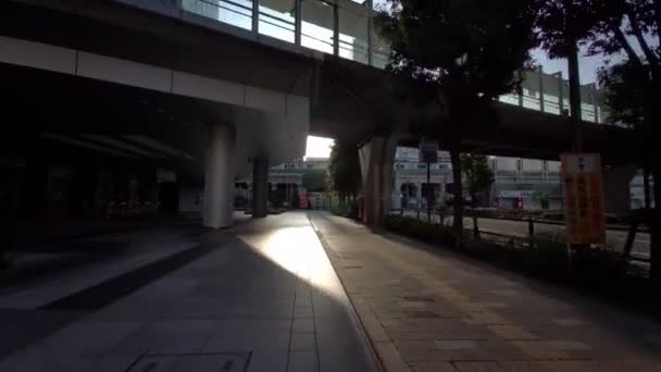 Tokyo Akihabara Early Morning Cycling 2021April — Stockvideo