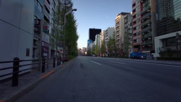 Tokyo Akihabara Early Morning Cycling 2021Aprile — Video Stock