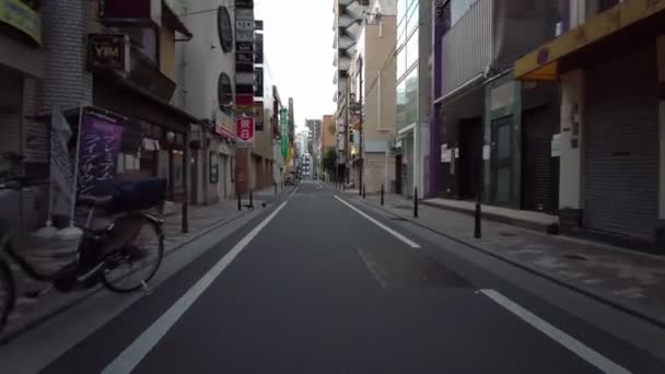 Tokio Ueno Ciclismo Temprano Mañana 2021 Abril — Vídeos de Stock