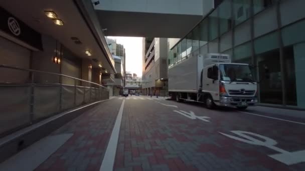 Tokyo Ueno Wczesnym Rankiem Jazda Rowerze 2021 Kwietnia — Wideo stockowe