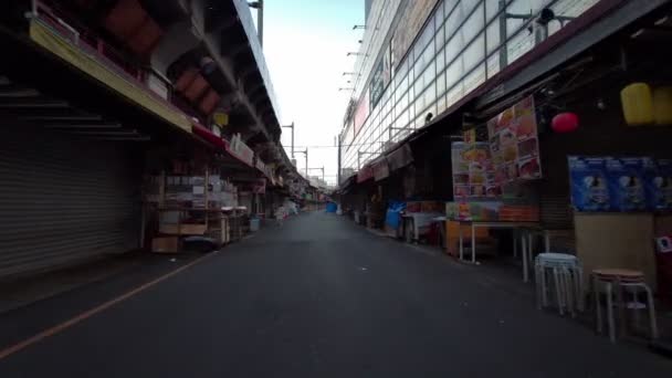 Tokyo Ueno Early Morning Cycling 2021 April — Stock Video