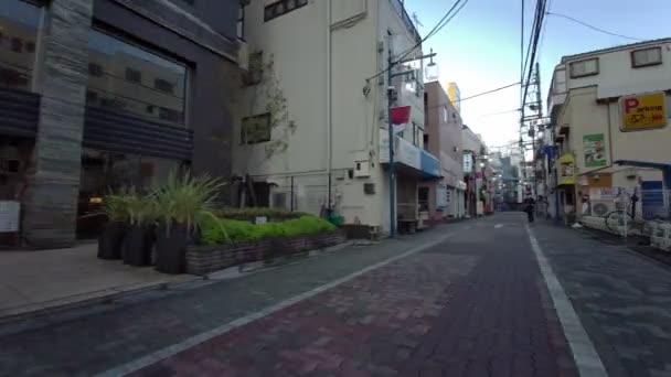 Tokyo Shinkoiwa Early Morning Cycling — Stock Video