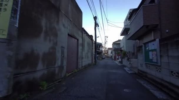 Tokyo Shinkoiwa Early Morning Cycling — Stock Video