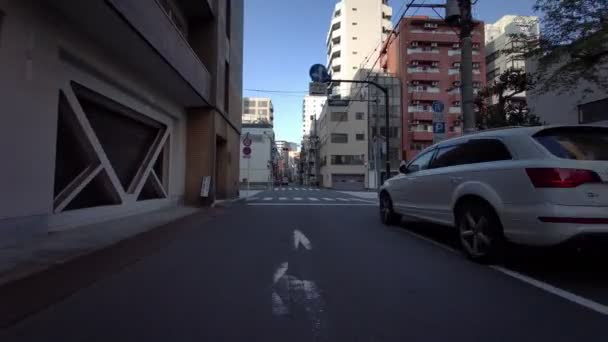 Tokyo Yokoyamacho Early Morning Cycling 2021April — Stok Video