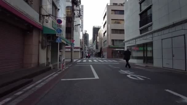 Tokio Yokoyamacho Ciclismo Temprano Mañana 2021Abril — Vídeos de Stock