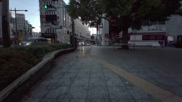 Tóquio Asakusa Manhã Cedo Ciclismo 2021 Primavera — Vídeo de Stock