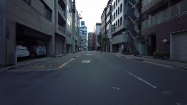 Tokyo Asakusabashi Erken Sabah Bisiklet 2021 Baharı