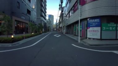 Tokyo Asakusabashi Erken Sabah Bisiklet 2021 Baharı
