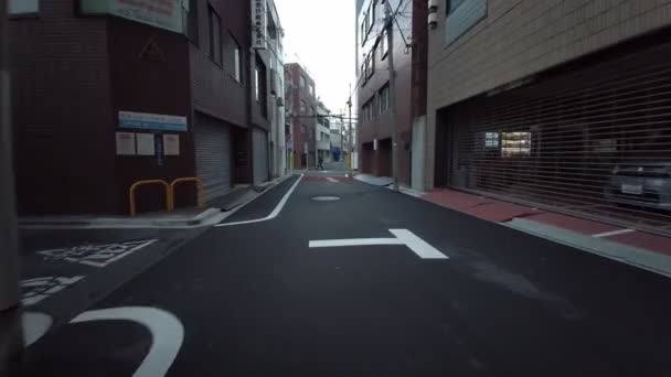Τόκιο Asakusabashi Νωρίς Πρωί Ποδηλασία 2021 Άνοιξη — Αρχείο Βίντεο