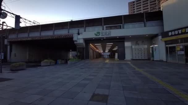 Tokyo Hirai Early Morning Cycling — Stock Video