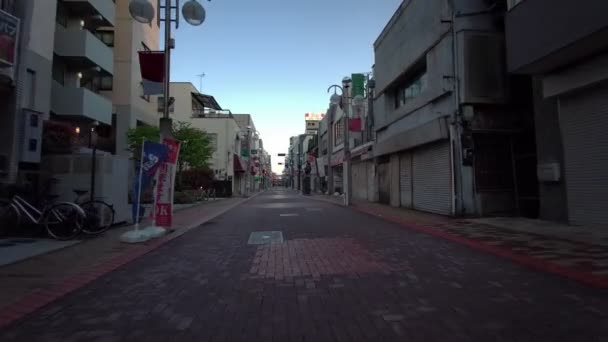 Tokyo Hirai Early Morning Cycling — Stock Video