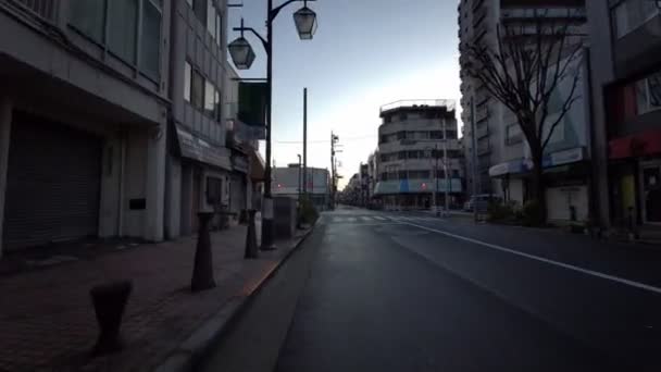 Tokyo Hirai Primo Mattino Bicicletta — Video Stock