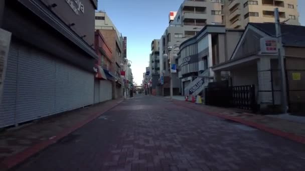 Tokyo Hirai Early Morning Cycling — Stock Video