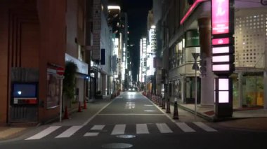Tokyo Ginza gece görüşü 2021 Mayıs