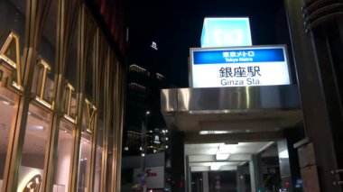 Tokyo Ginza gece görüşü 2021 Mayıs