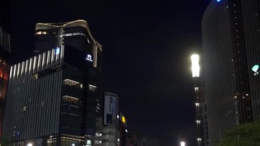 Tokyo Ginza gece görüşü 2021 Mayıs