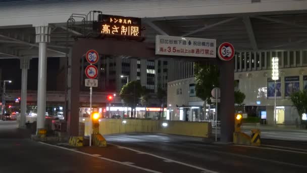 Tokyo Ginza Gece Görüşü 2021 Mayıs — Stok video