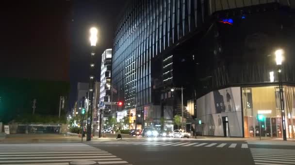 東京銀座夜景2021年5月 — ストック動画