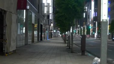 Tokyo Ginza gece görüşü 2021 Mayıs