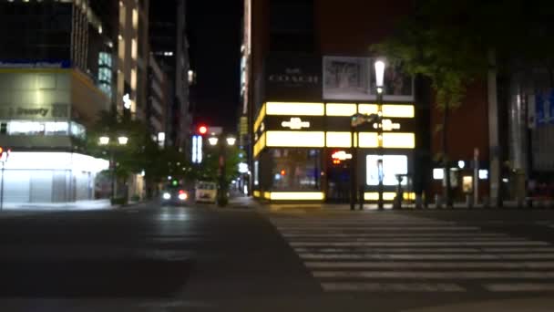 Tokyo Ginza Night View 2021 May — стокове відео