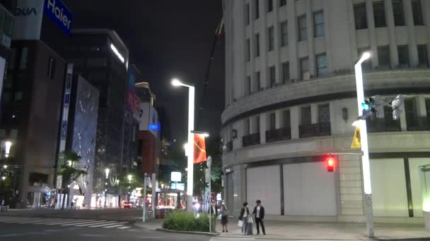 Tokyo Ginza Vista Serale 2021 Maggio — Video Stock