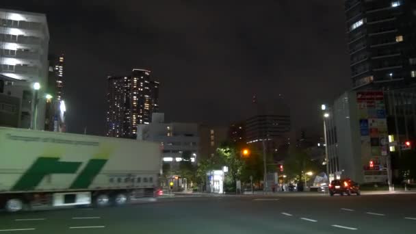 Tokyo Kachidoki Widok Nocy 2021 Maja — Wideo stockowe