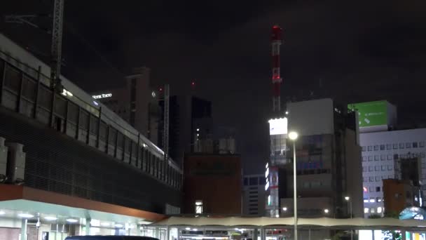 Tóquio Shinbashi Visão Noturna 2021May — Vídeo de Stock