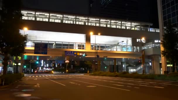 Τόκιο Shinbashi Νυχτερινή Θέα 2021Μάιος — Αρχείο Βίντεο
