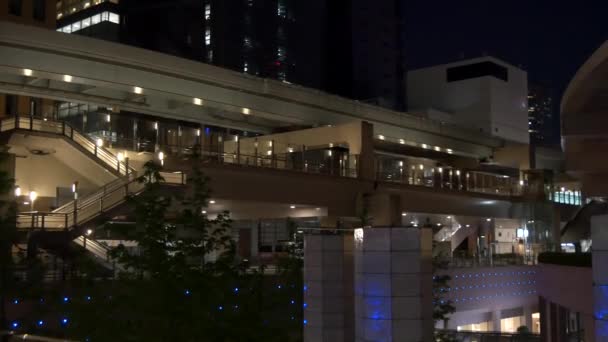 Tokyo Shinbashi Noční Pohled 2021Květen — Stock video