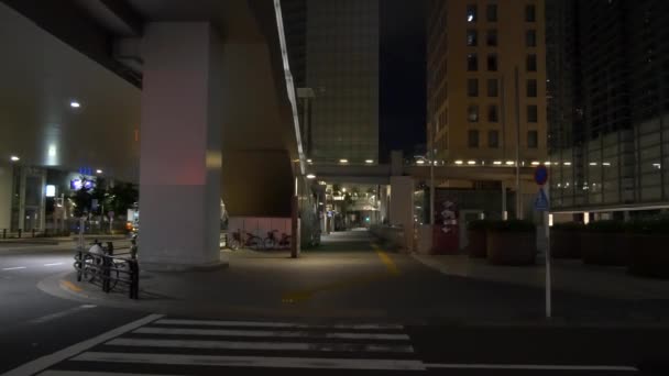 Tokio Shinbashi Vista Nocturna 2021Mayo — Vídeos de Stock