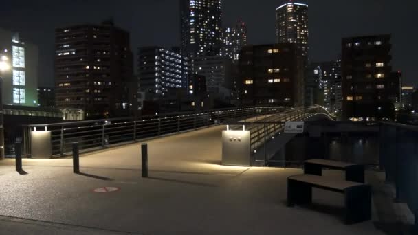 Tokyo Harumi Night View 2021May — Stock Video