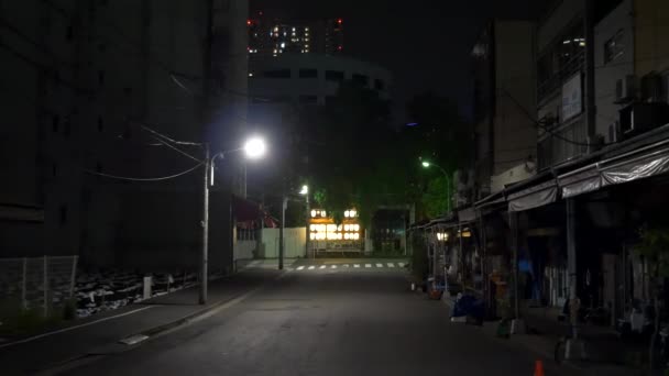 Tsukiji Japan Tokyo Night View 2021May — 图库视频影像