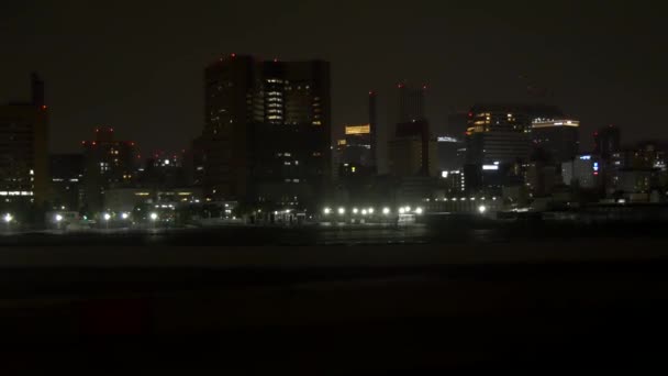Tsukiji Japonsku Tokyo Night View 2021May — Stock video