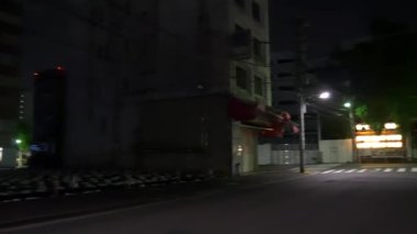 Japonya 'da Tsukiji, Tokyo Gece Manzarası 2021 Mayıs