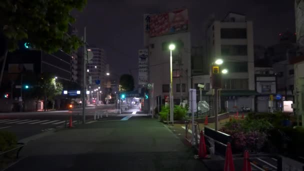 Tsukiji Japão Tóquio Vista Noturna 2021May — Vídeo de Stock