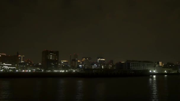 Tsukiji Στην Ιαπωνία Tokyo Night View 2021Μάιος — Αρχείο Βίντεο