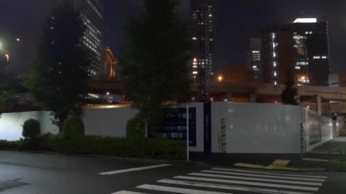 Tokyo Liman Kenti Takeshiba, Japon Gece Manzarası