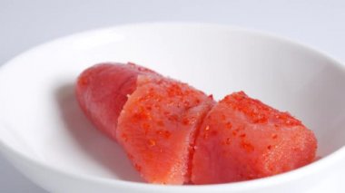 Japon baharatlı morina yumurtası Karashi Mentaiko