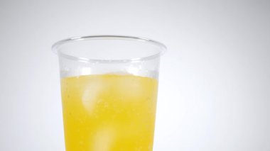 Portakallı soda Plastik bardak