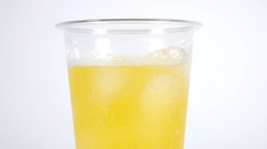 Portakallı soda Plastik bardak