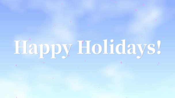 Happy Holidays 텍스트 그래픽 — 비디오